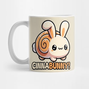 Cinnabunny! Cute Cinnamon Roll Bunny Rabbit Pun Mug